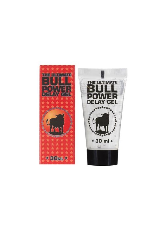 Tubo y caja del gel retardante Bull Power Delay Gel 30ml
