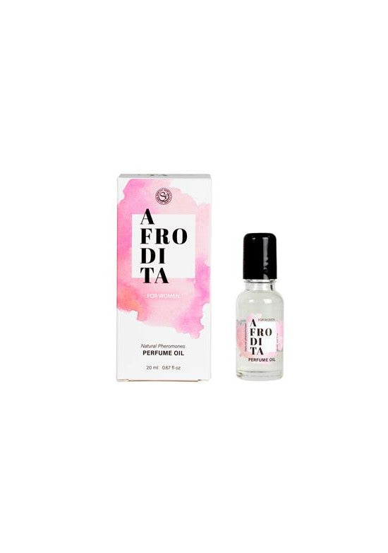 Perfume oil Afrodita con feromonas para mujer 20 ml con caja rosa