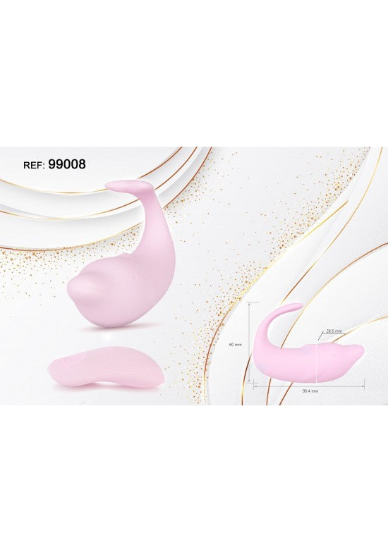 Estimulador compacto rosa forma delfín ref 99008