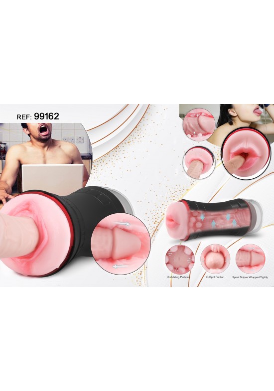 Masturbador masculino de bolsillo con canal texturizado ref 99162