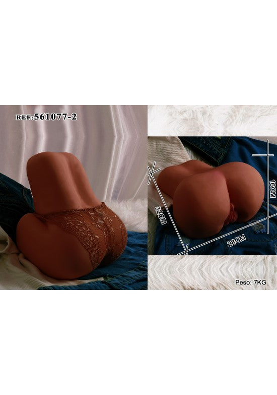 Torso glúteos realista tono oscuro 7 kg ref 561077-2