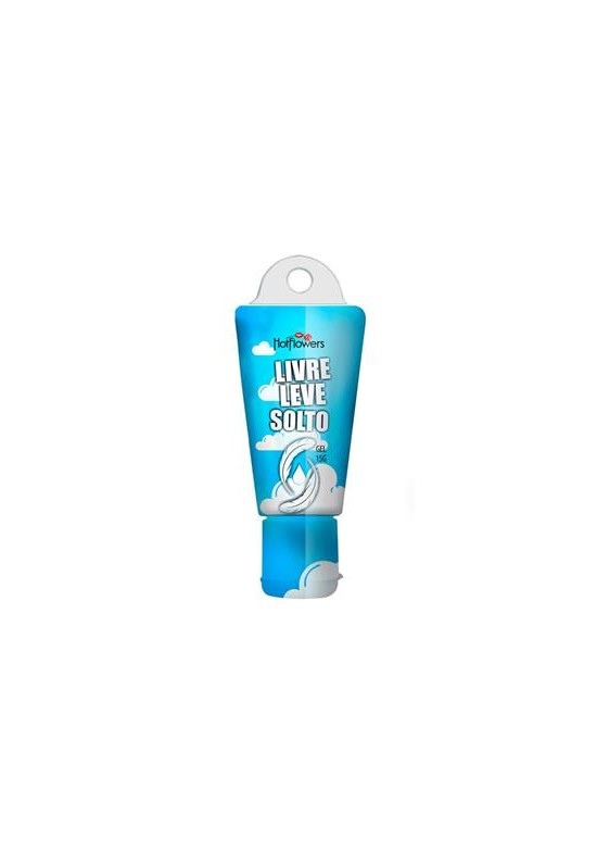 Tubo de gel lubricante íntimo Hot Flowers Livre Leve Solto en azul con nubes