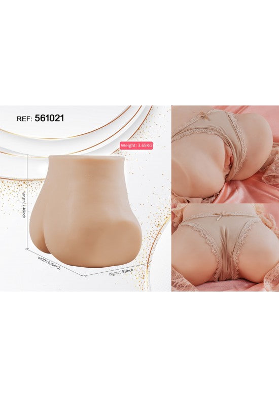 Torso de cadera y glúteos realista premium color piel, 3,65 kg