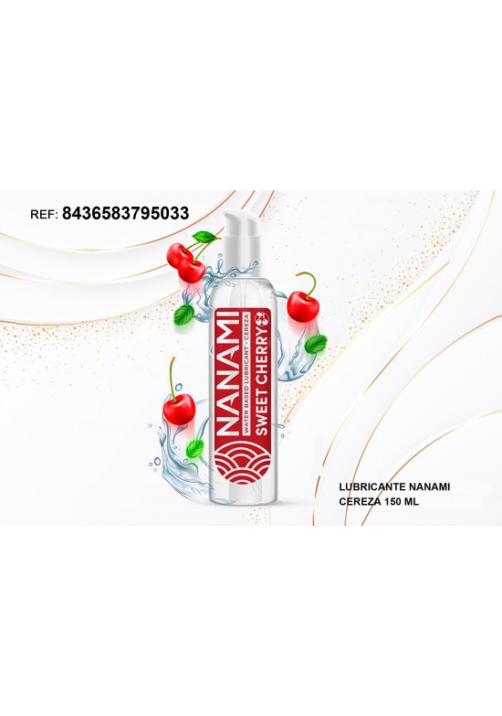 Bote con dosificador de lubricante Nanami Sweet Cherry cereza 150 ml