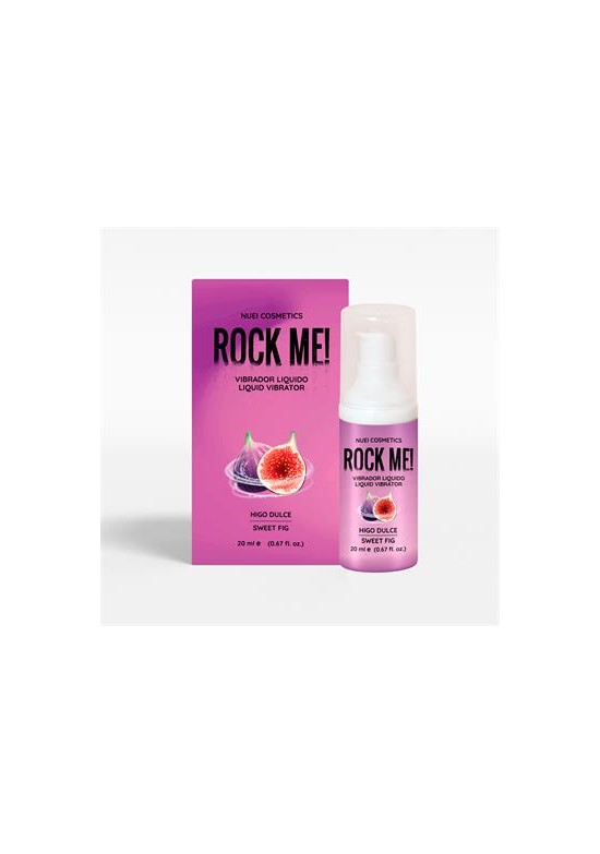 Rock Me! vibrador líquido higo dulce 20ml con caja morada Nuei Cosmetics