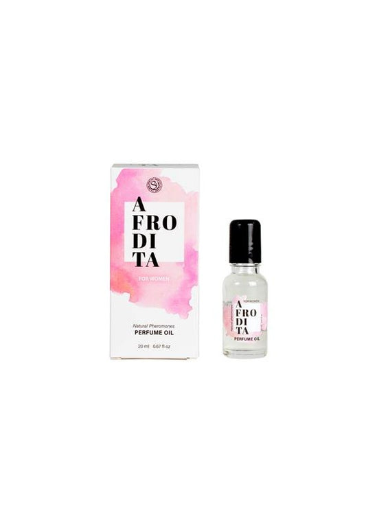 Perfume oil Afrodita con feromonas para mujer 20 ml con caja rosa